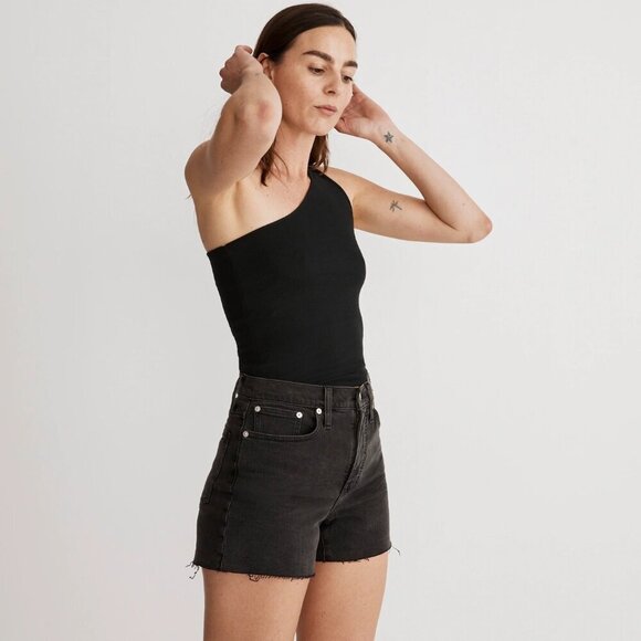 Madewell High-Rise Denim Shorts- Black- Size 27 - Picture 3 of 14